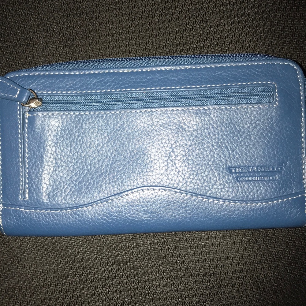Tignanello Blue Leather Wallet